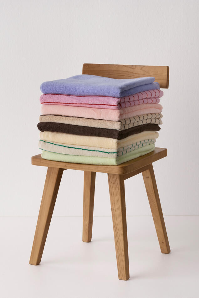 Naram håndklæde - Baby Pink & Ski Patrol Red